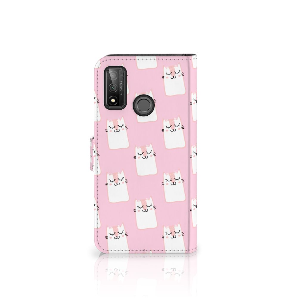 Huawei P Smart 2020 Telefoonhoesje met Pasjes Sleeping Cats