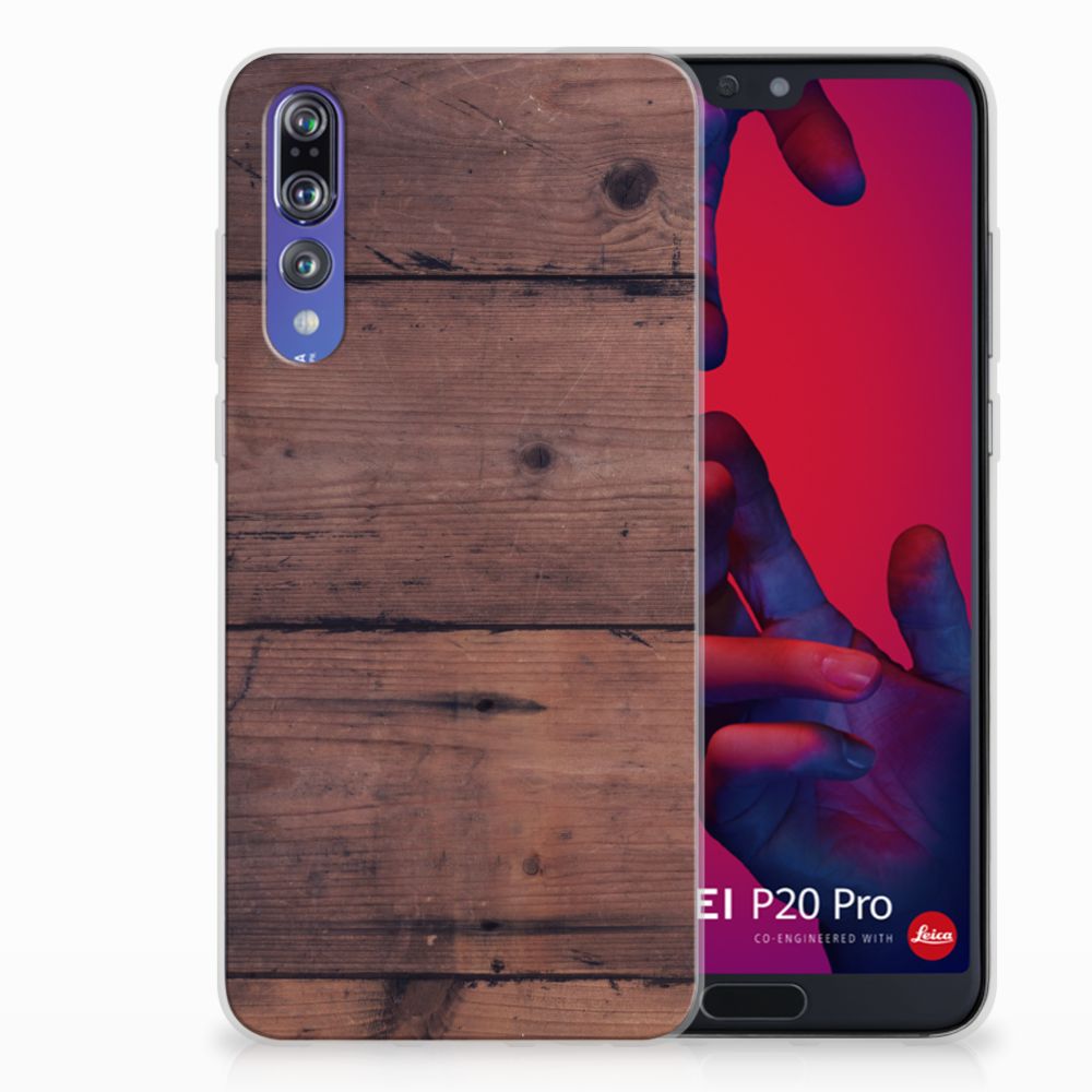 Huawei P20 Pro Bumper Hoesje Old Wood