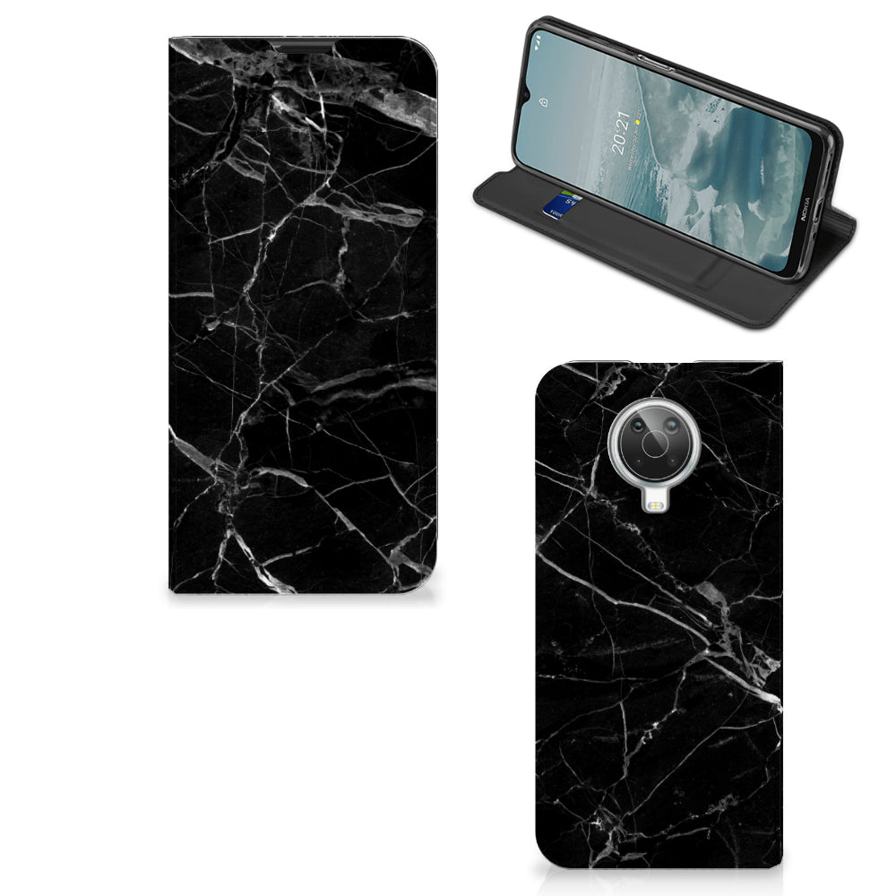 Nokia G10 | G20 Standcase Marmer Zwart - Origineel Cadeau Vader