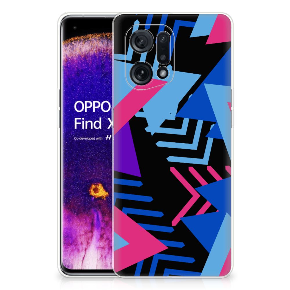 OPPO Find X5 TPU Hoesje Funky Triangle B2C Telecom