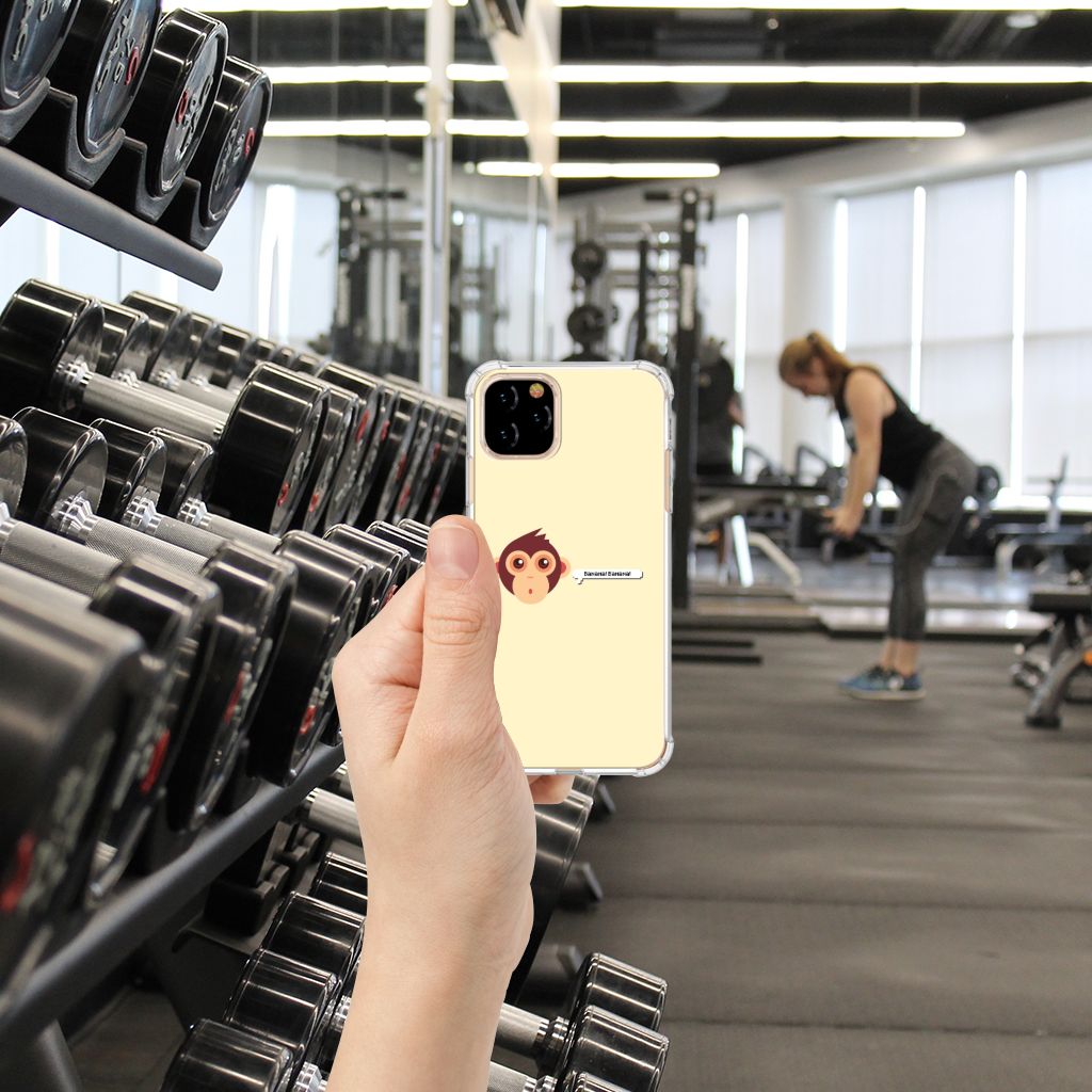 Apple iPhone 11 Pro Stevig Bumper Hoesje Monkey