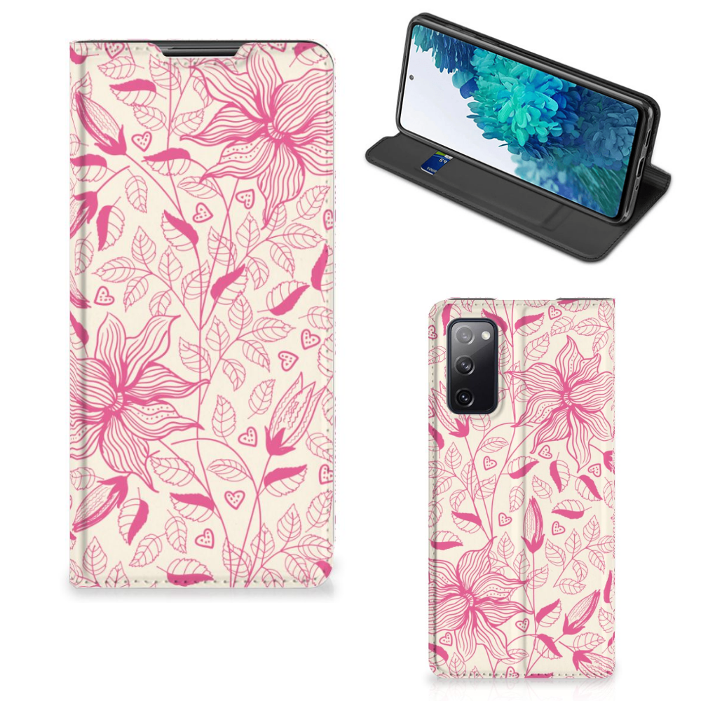 Samsung Galaxy S20 FE Smart Cover Pink Flowers - B2C Telecom