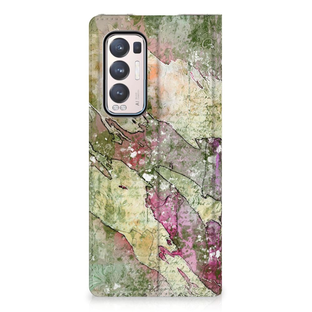 Bookcase OPPO Find X3 Neo Letter Painting - B2C Telecom