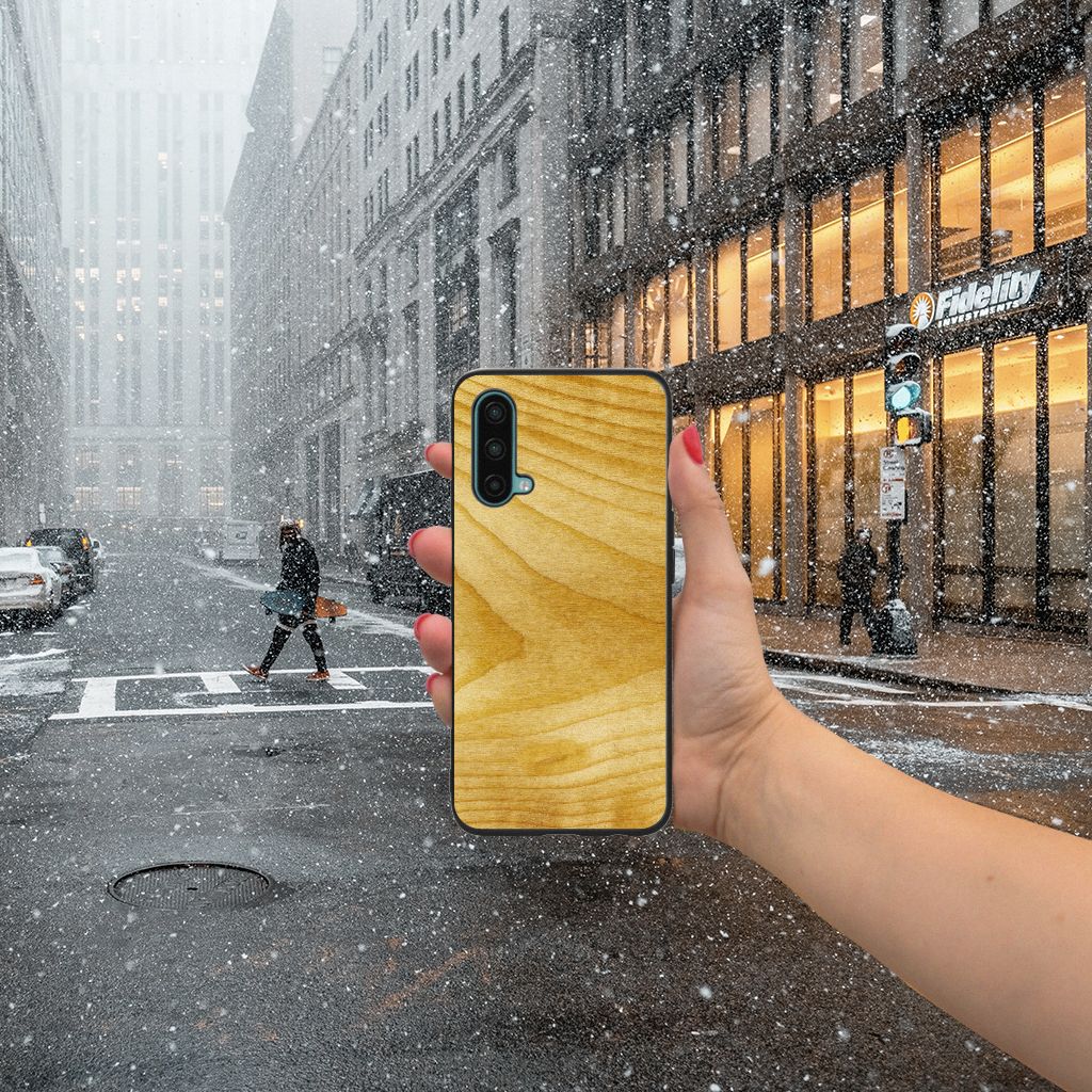 OnePlus Nord CE 5G Houten Print Telefoonhoesje Licht Hout B2C Telecom