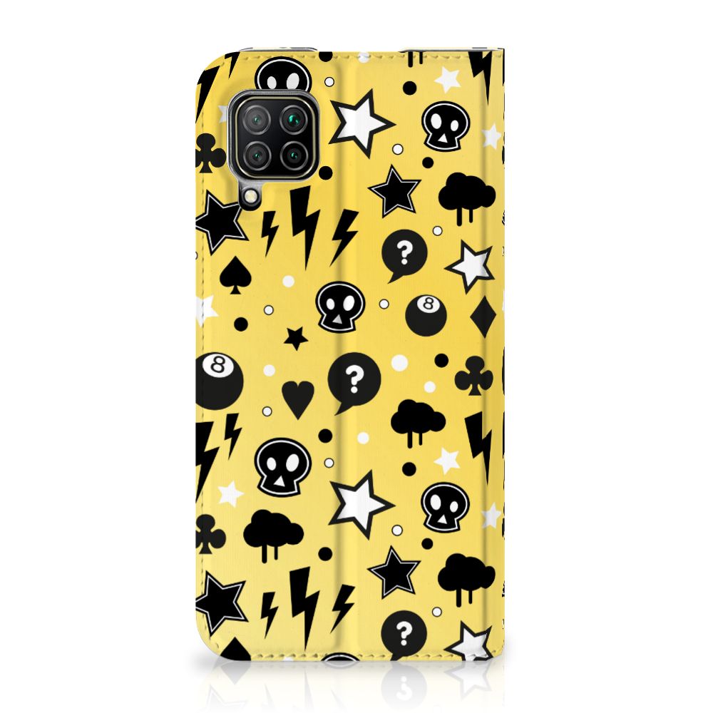 Mobiel BookCase Huawei P40 Lite Punk Geel - B2C Telecom