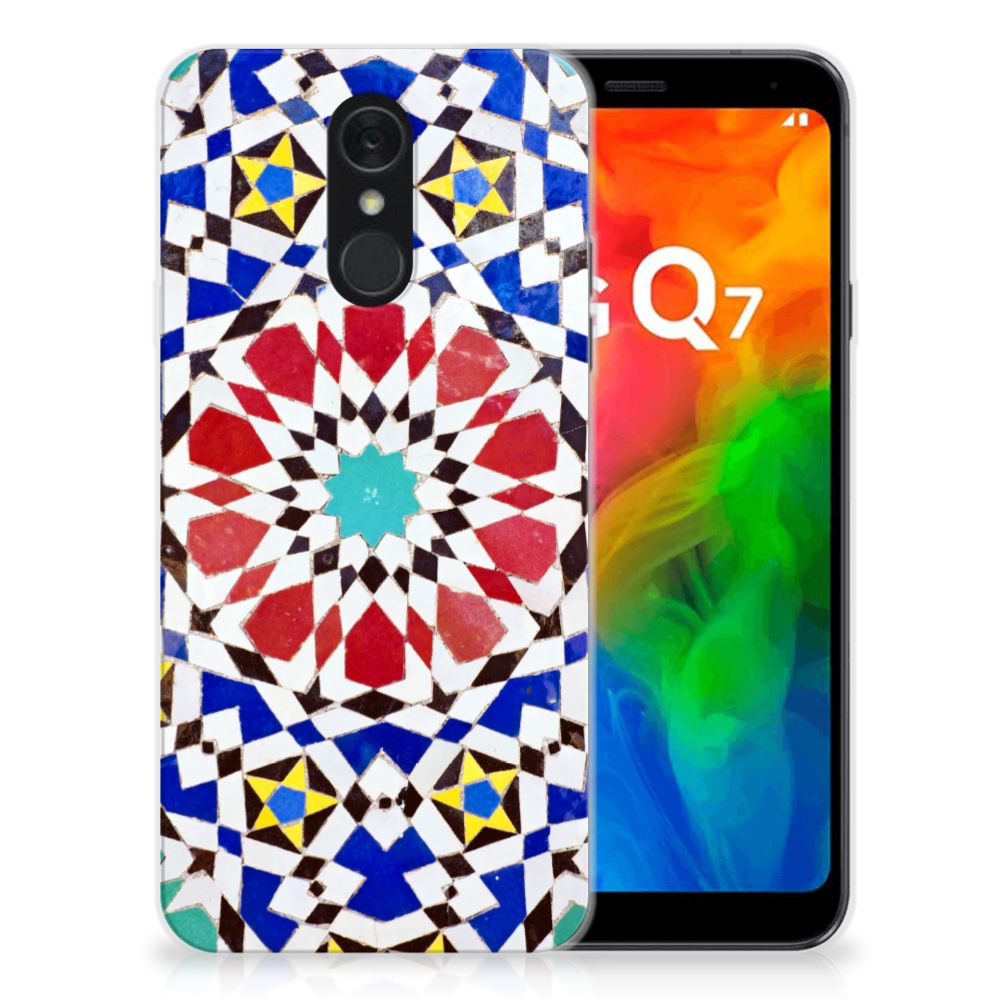 LG Q7 TPU Siliconen Hoesje Mozaïek