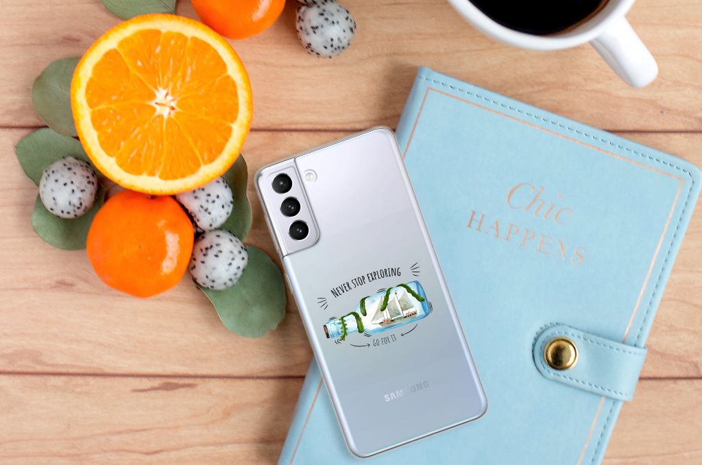 Samsung Galaxy S21 Plus Telefoonhoesje met Naam Boho Bottle B2C Telecom