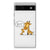 Google Pixel 6A Telefoonhoesje met Naam Giraffe B2C Telecom