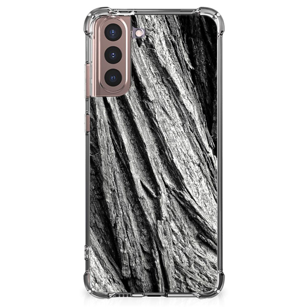 Stevig Telefoonhoesje Samsung Galaxy S21 Plus Boomschors Grijs