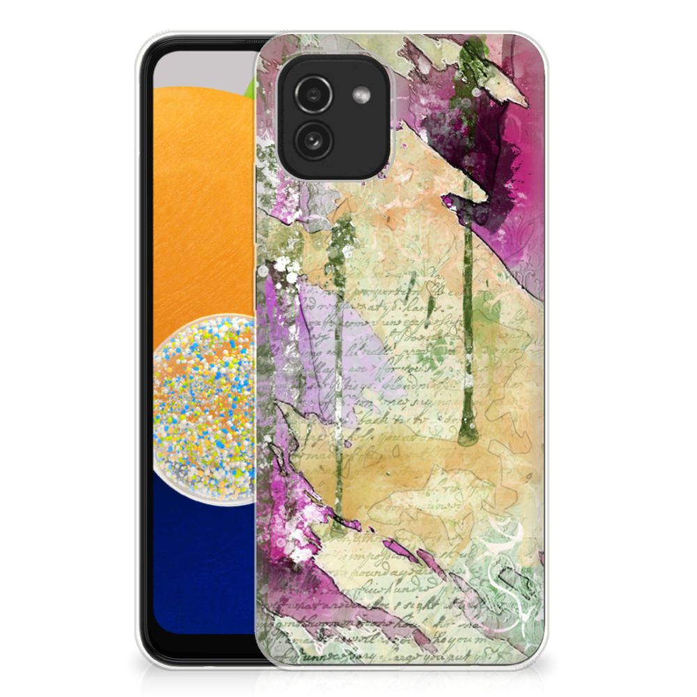 Hoesje maken Samsung Galaxy A03 Letter Painting B2C Telecom