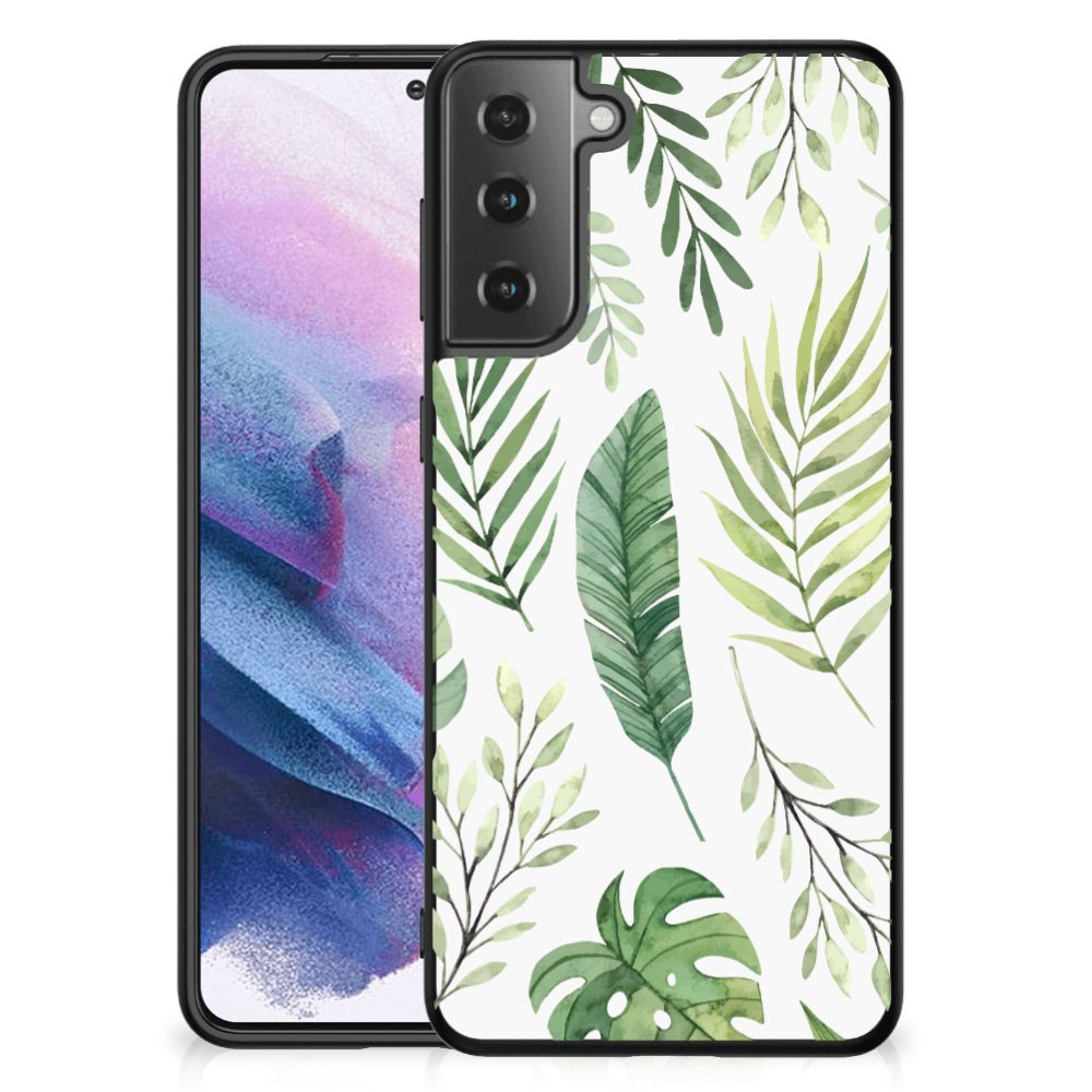 Samsung Galaxy S21 Plus Bloemen Hoesje Leaves