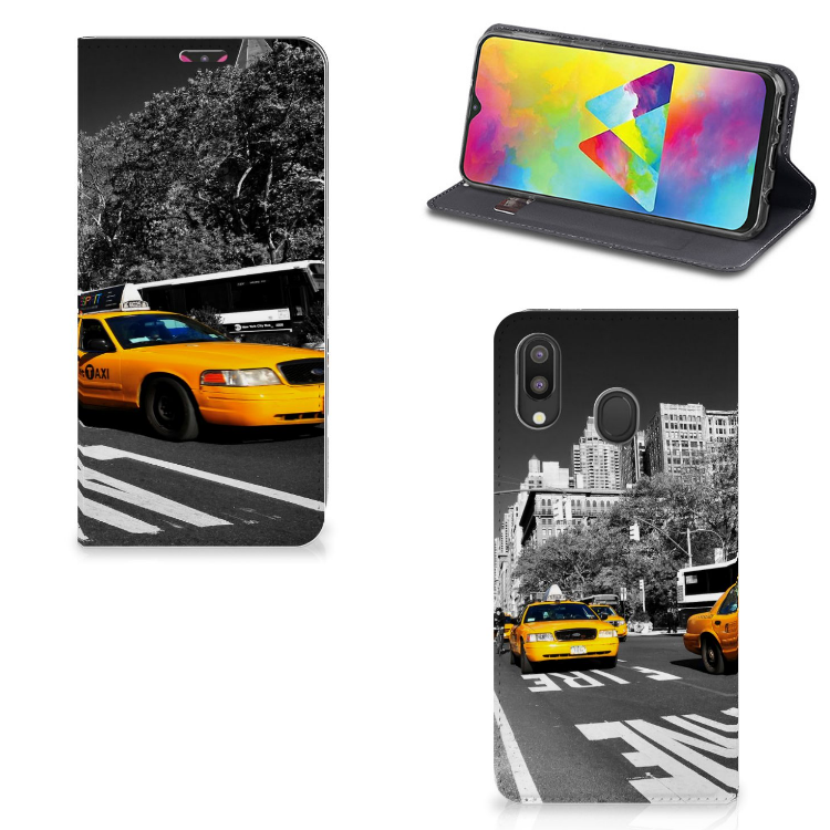 Samsung Galaxy M20 Book Cover New York Taxi