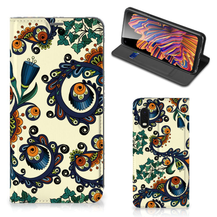 Telefoon Hoesje Samsung Xcover Pro Barok Flower