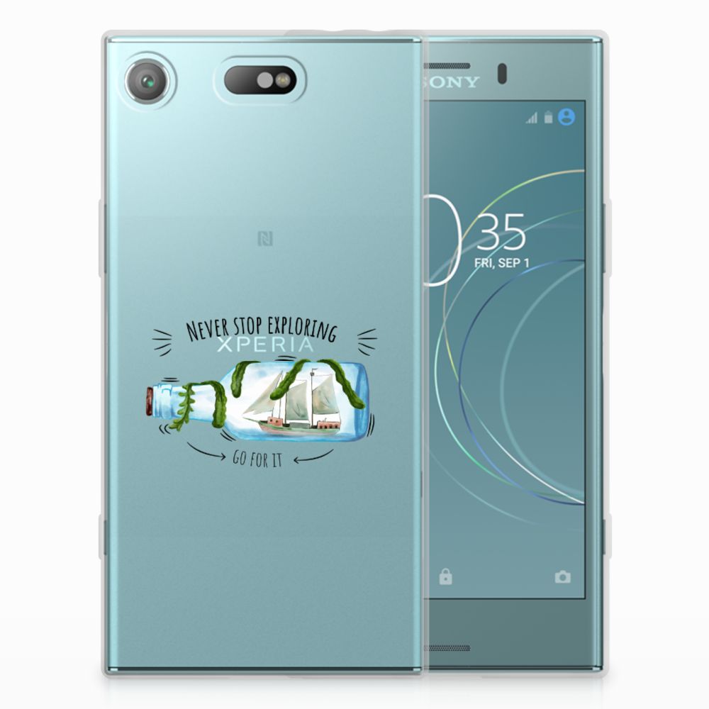 Sony Xperia XZ1 Compact Telefoonhoesje met Naam Boho Bottle