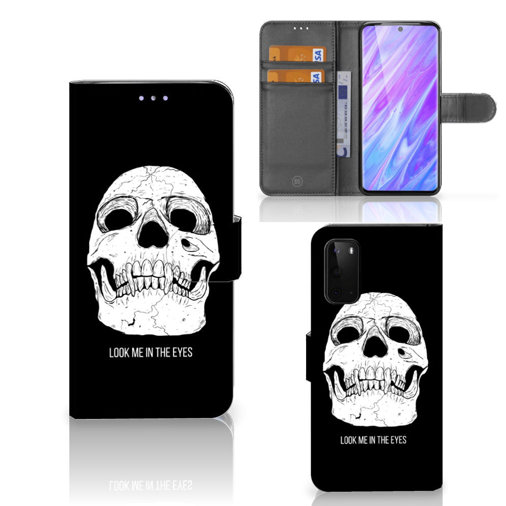 Telefoonhoesje met Naam Samsung Galaxy S20 Skull Eyes