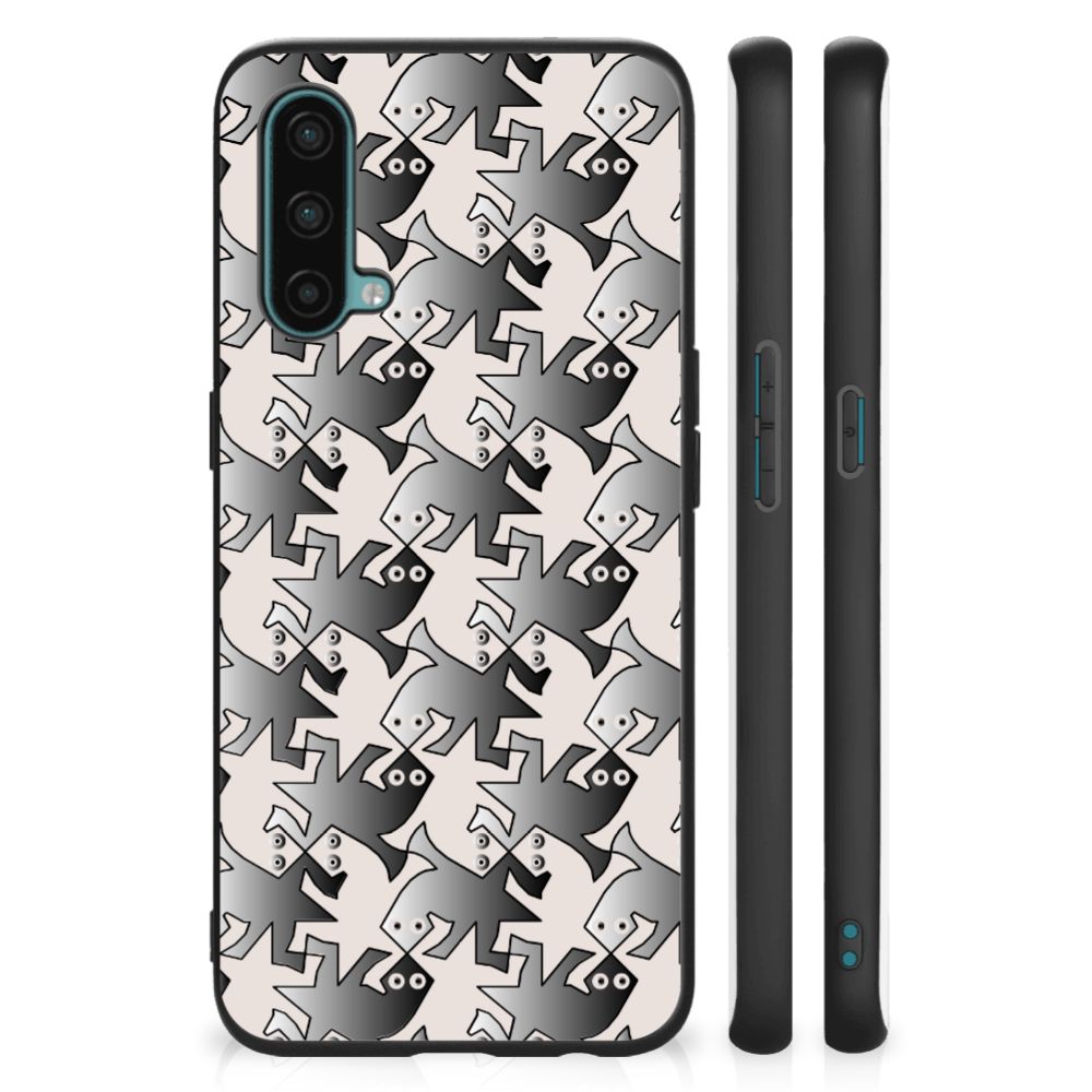 OnePlus Nord CE 5G Dierenprint Telefoonhoesje Salamander Grey B2C Telecom