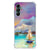 Back Cover Samsung Galaxy A14 5G/4G Boat design with colorful sailing boat illustration.