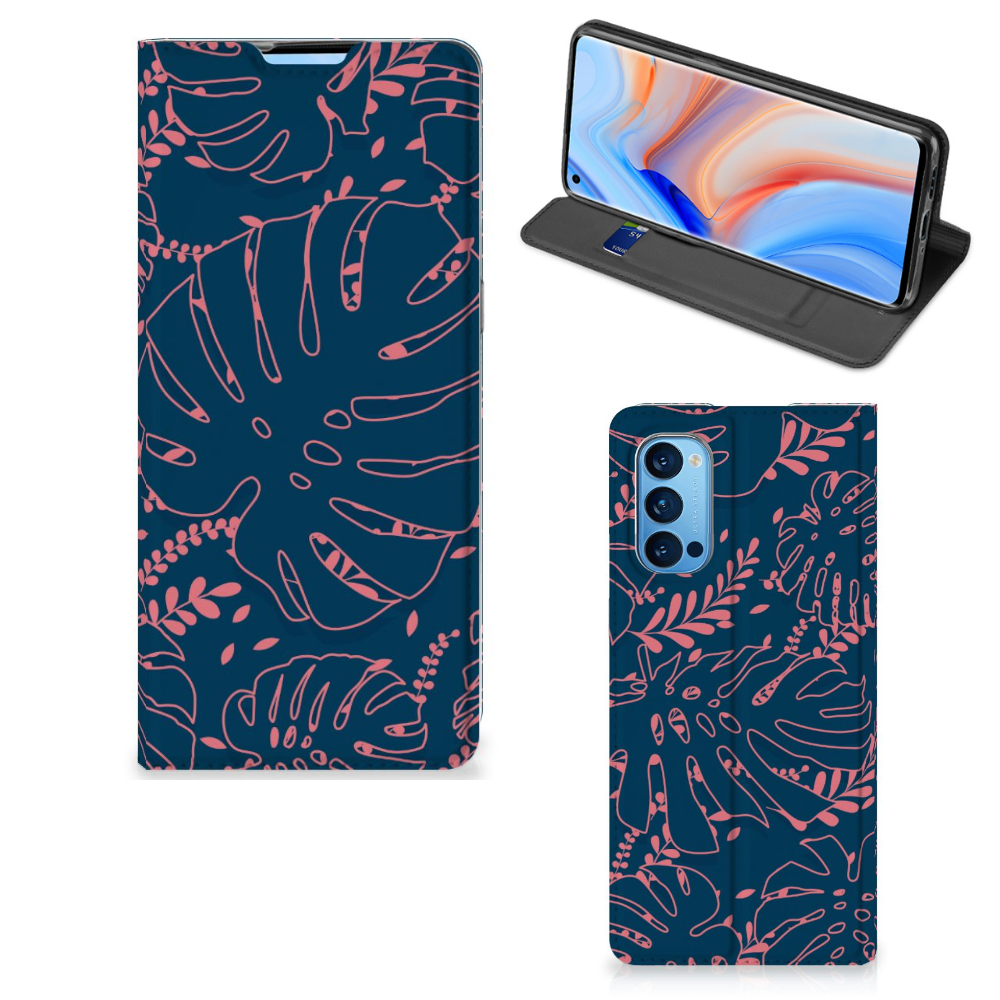 OPPO Reno4 Pro 5G Smart Cover Palm Leaves - B2C Telecom