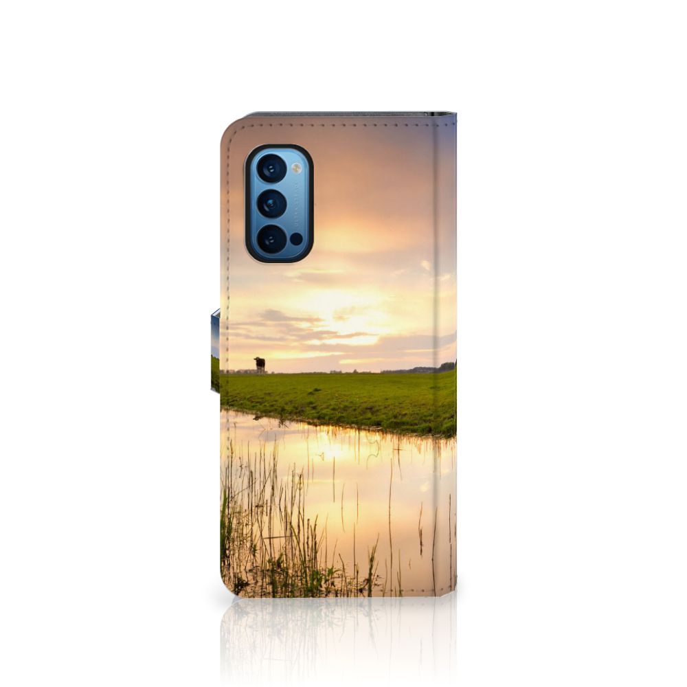 OPPO Reno 4 Pro 5G Telefoonhoesje met Pasjes Koe