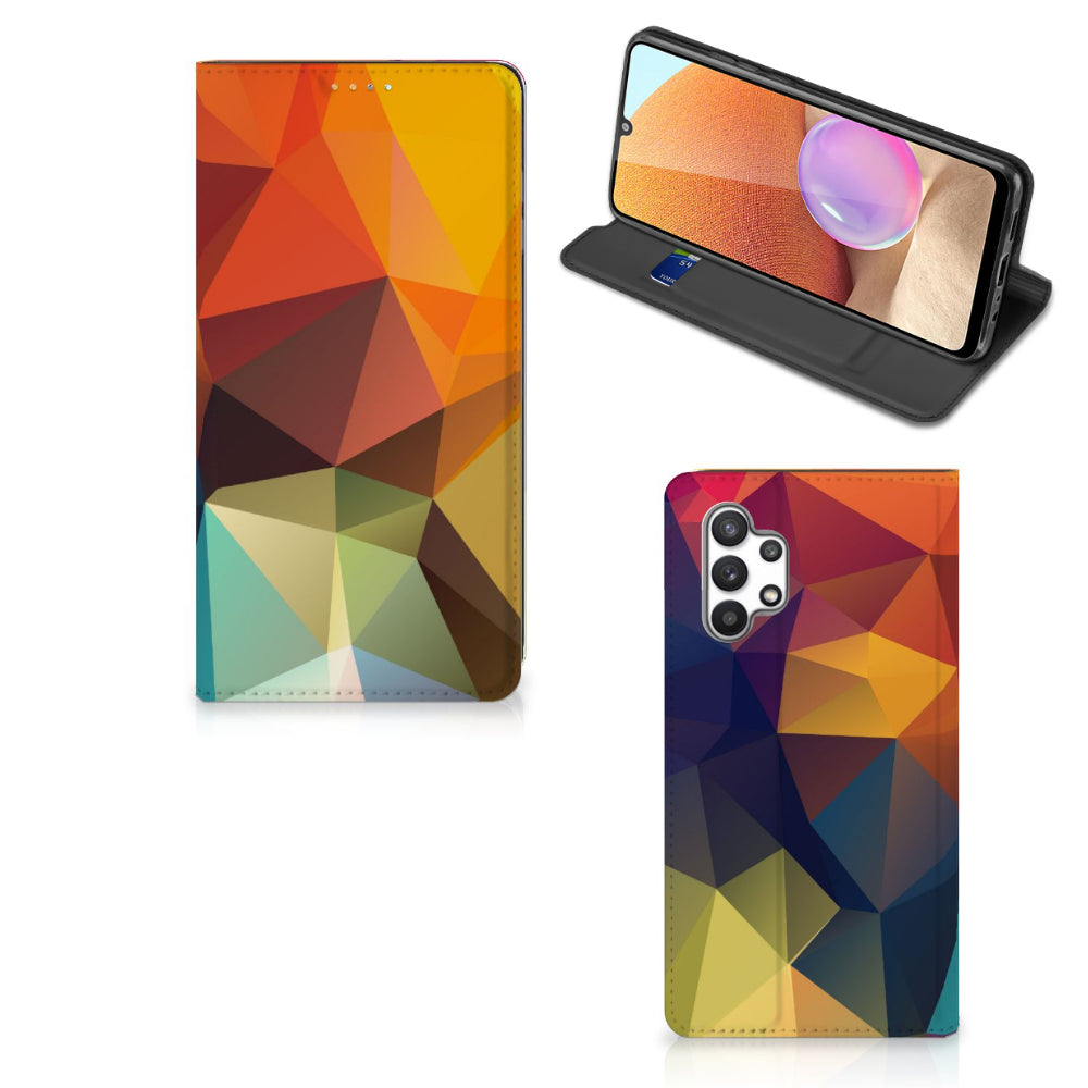 Samsung Galaxy A32 4G | A32 5G Enterprise Editie Stand Case Polygon Color