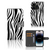 iPhone 15 Pro Telefoonhoesje met Pasjes Zebra met zebraprint en ruimte voor 3 pasjes 🦓