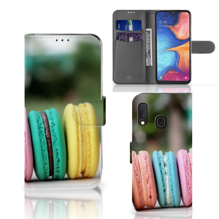 Samsung Galaxy A20e Book Cover Macarons