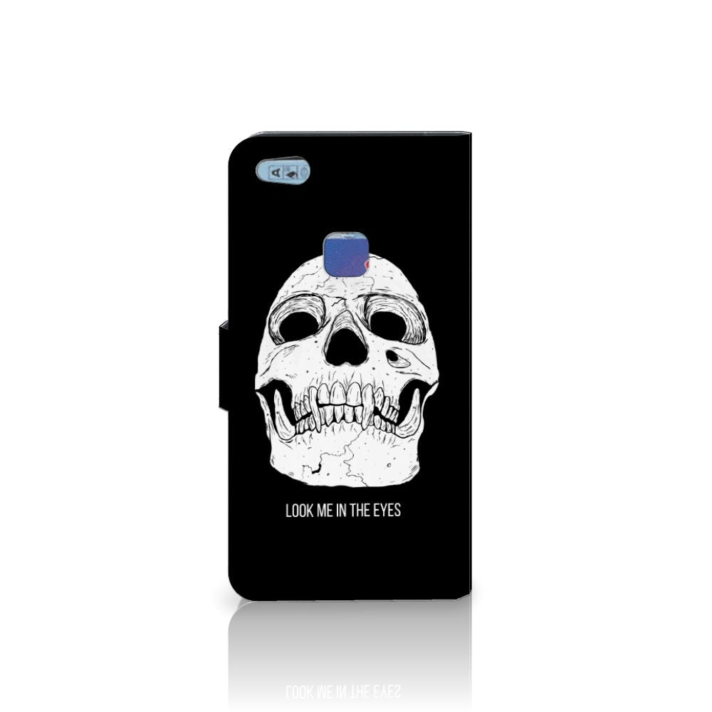 Telefoonhoesje met Naam Huawei P10 Lite Skull Eyes