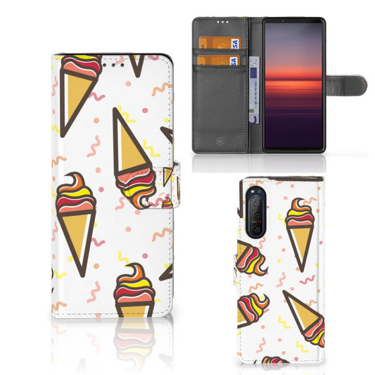 Sony Xperia 5II Book Cover Icecream