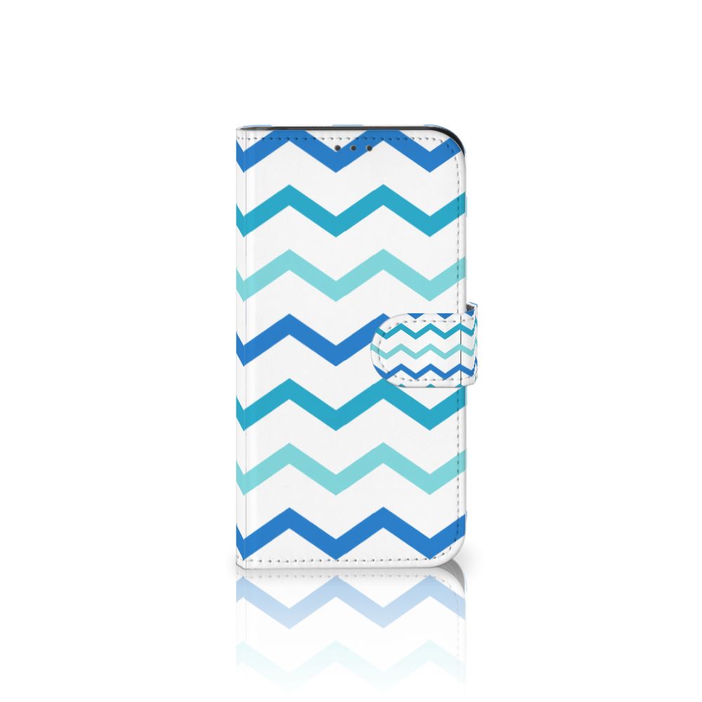Samsung Galaxy Xcover 5 Telefoon Hoesje Zigzag Blauw