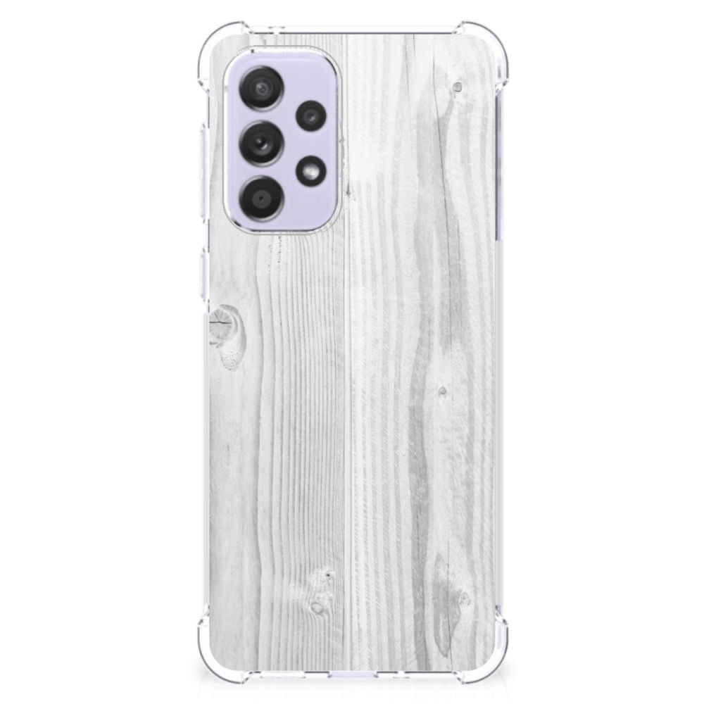 Samsung Galaxy A33 Stevig Telefoonhoesje White Wood B2C Telecom