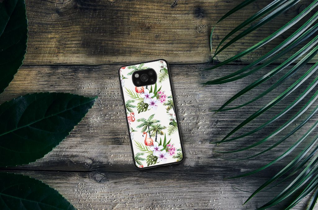 Xiaomi Poco X3 | X3 Pro Dierenprint Telefoonhoesje Flamingo Palms B2C Telecom