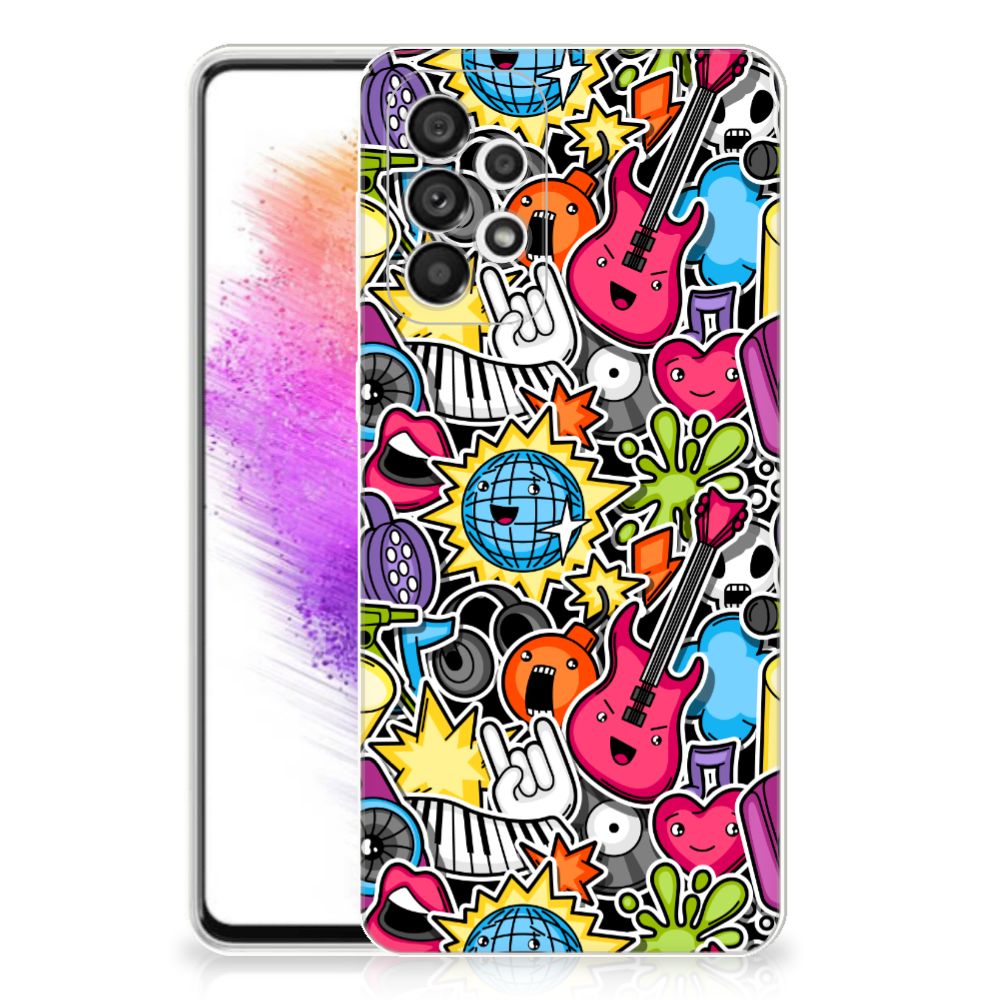 Samsung Galaxy A73 5G Silicone Back Cover Punk Rock B2C Telecom