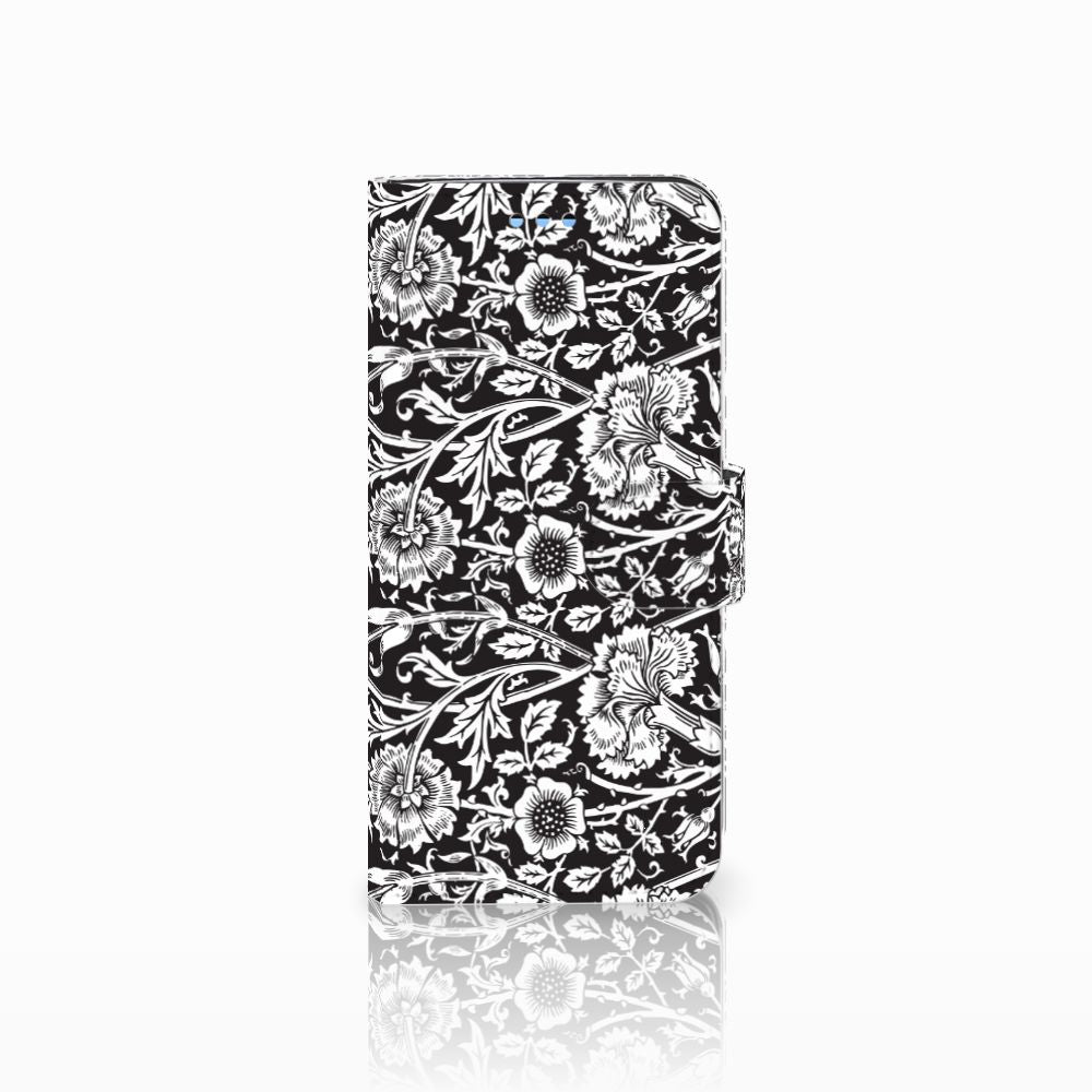 Samsung Galaxy S9 Hoesje Black Flowers