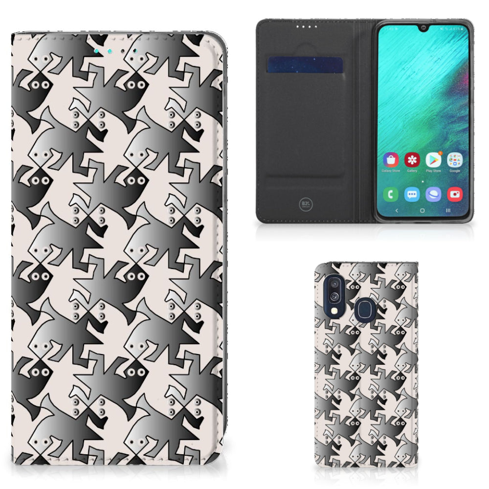 Samsung Galaxy A40 Hoesje maken Salamander Grey