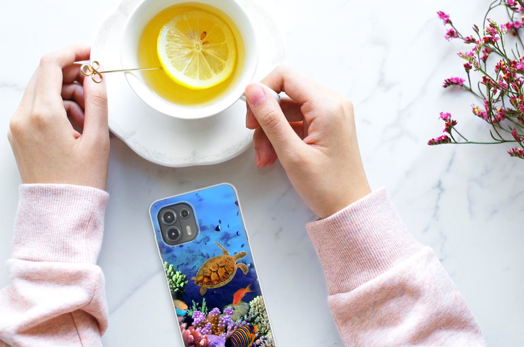 Motorola Edge 20 Lite TPU Hoesje Vissen