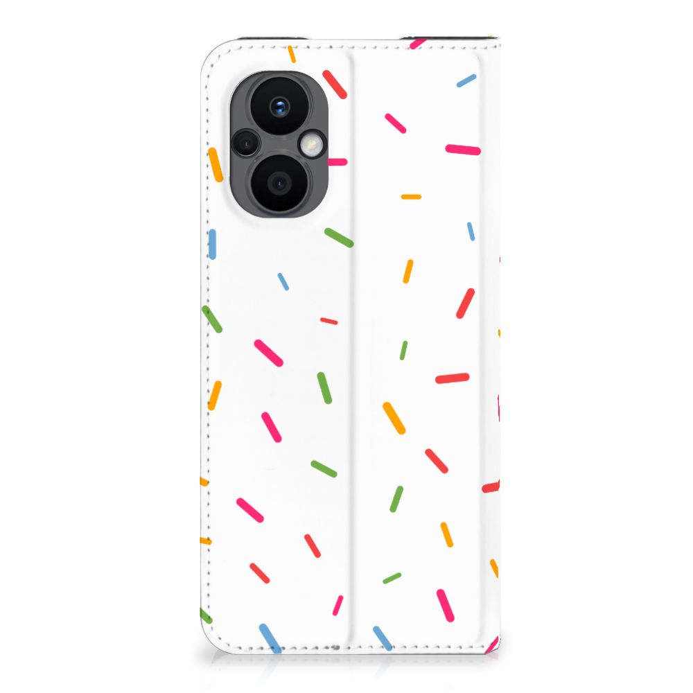 OPPO Reno8 Lite Flip Style Cover Donut Roze - B2C Telecom
