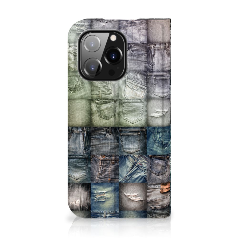 Hippe Standcase iPhone 14 Pro Spijkerbroeken