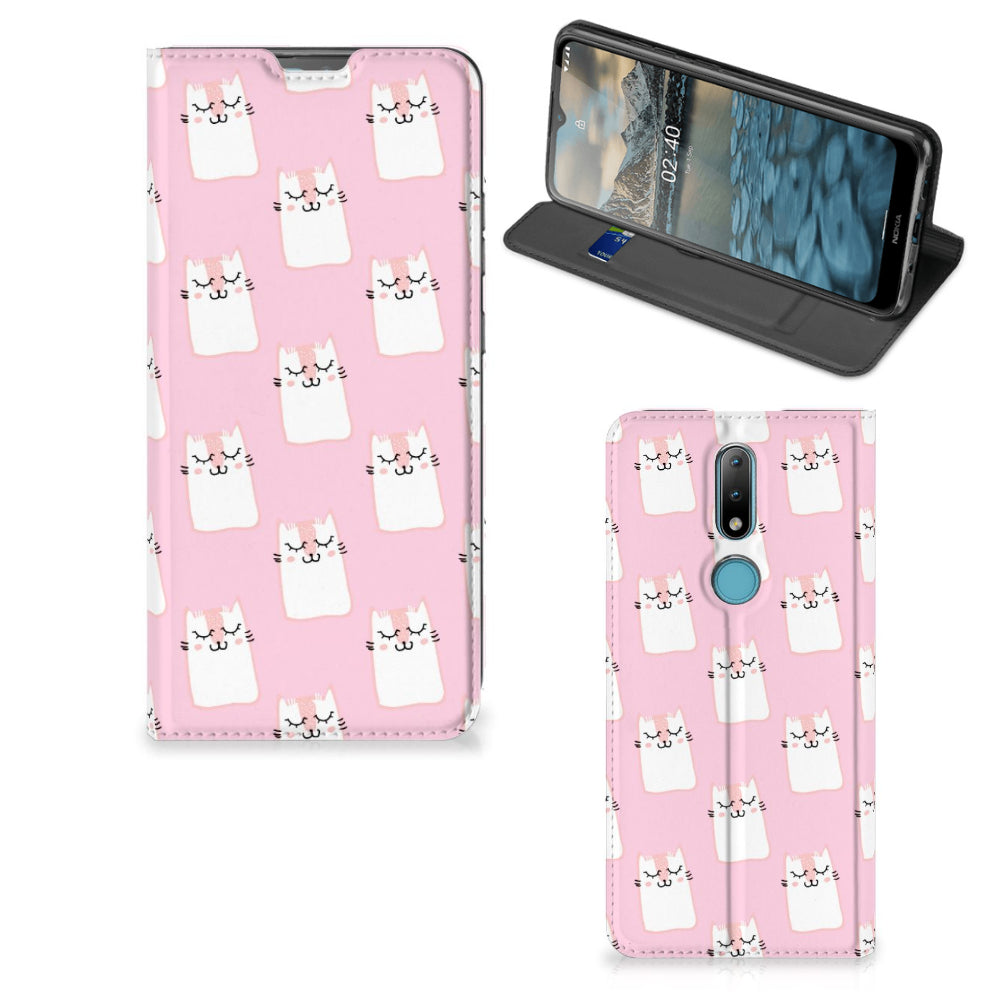 Nokia 2.4 Hoesje maken Sleeping Cats