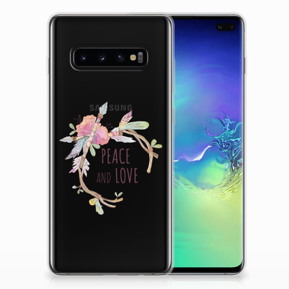 Samsung Galaxy S10 Plus Telefoonhoesje met Naam Boho Text