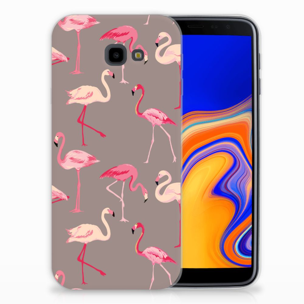 Samsung Galaxy J4 Plus (2018) TPU Hoesje Flamingo