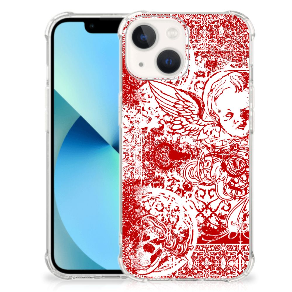 Extreme Case iPhone 13 mini Angel Skull Rood