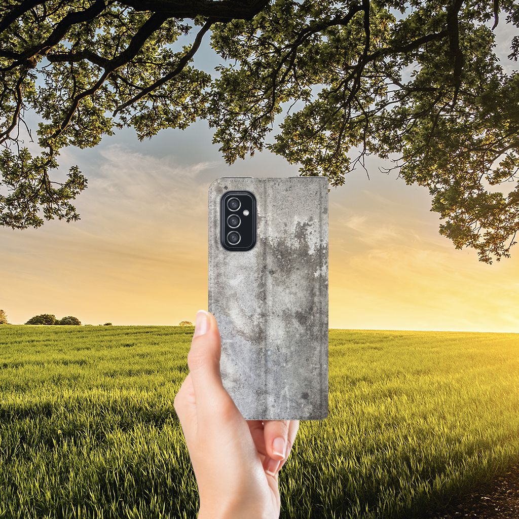 Samsung Galaxy M52 Standcase Beton Print - B2C Telecom