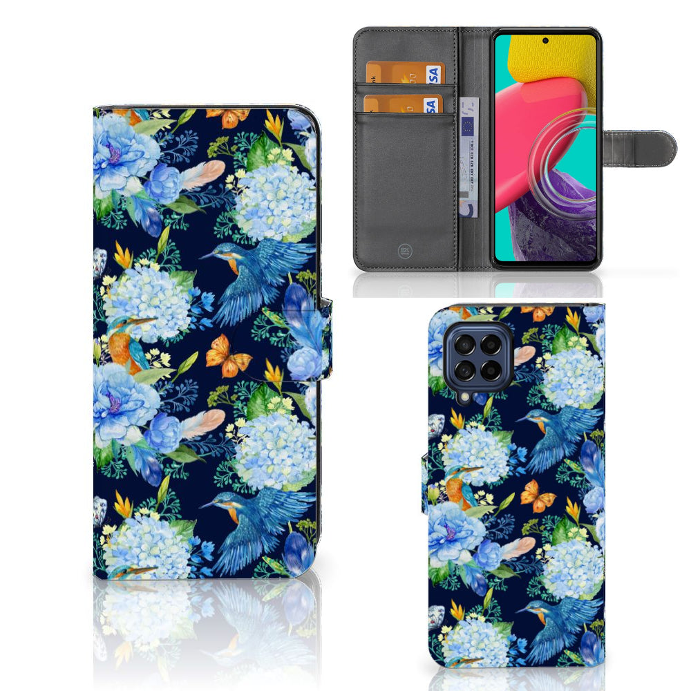 Telefoonhoesje met Pasjes voor Samsung Galaxy M53 IJsvogel