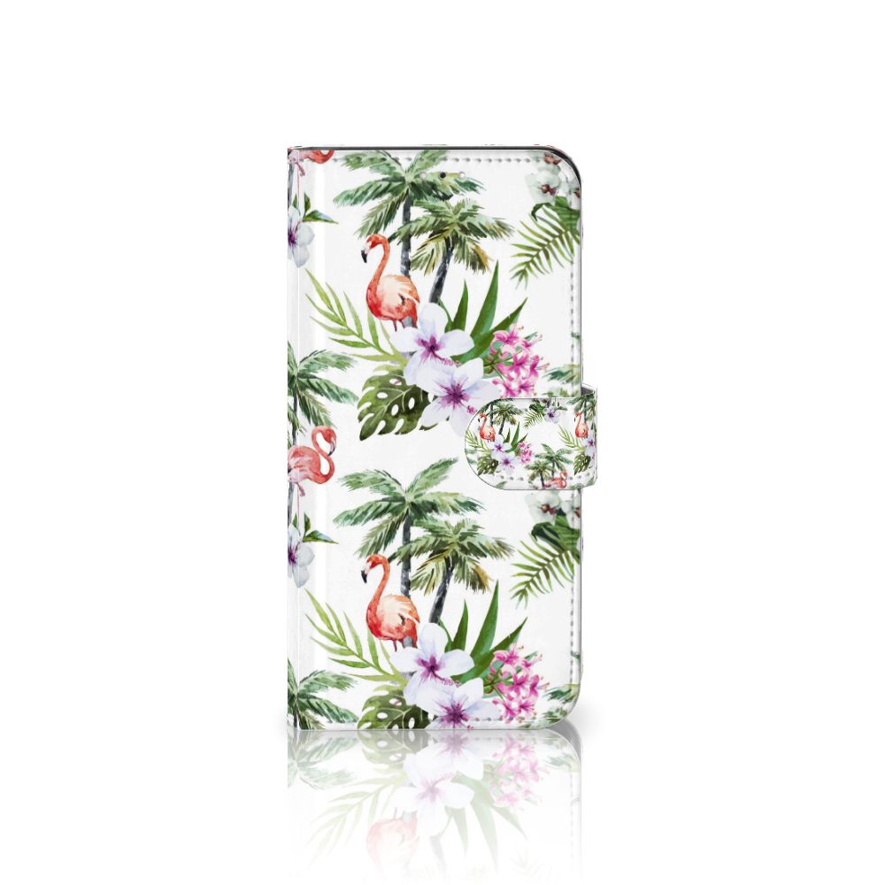 Samsung Galaxy A33 5G Telefoonhoesje met Pasjes Flamingo Palms