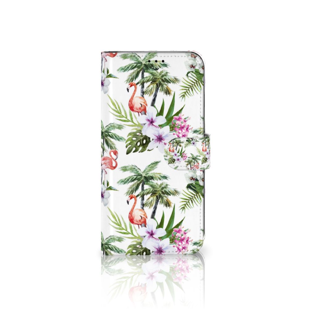 Apple iPhone Xs Max Telefoonhoesje met Pasjes Flamingo Palms