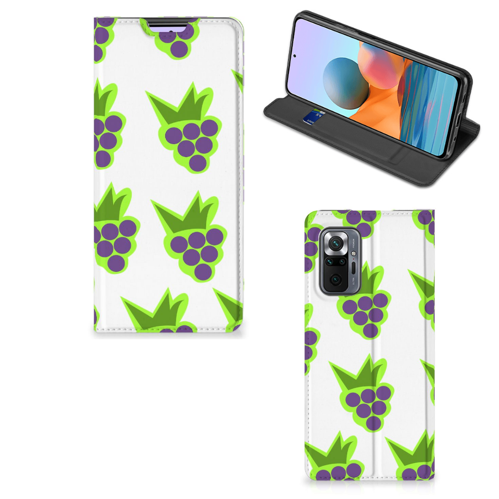 Xiaomi Redmi Note 10 Pro Flip Style Cover Druiven - B2C Telecom