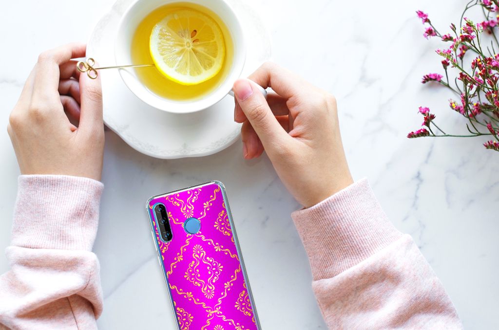 Anti Shock Case Huawei P30 Lite Barok Roze