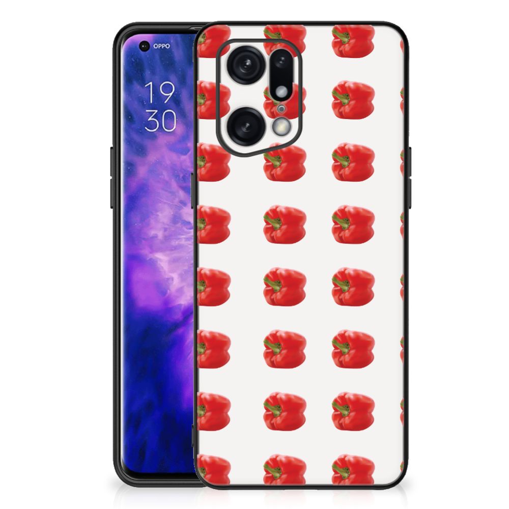 OPPO Find X5 Pro Back Cover Hoesje Paprika Red