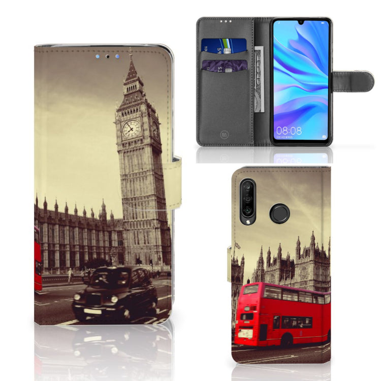 Huawei P30 Lite (2020) Flip Cover Londen