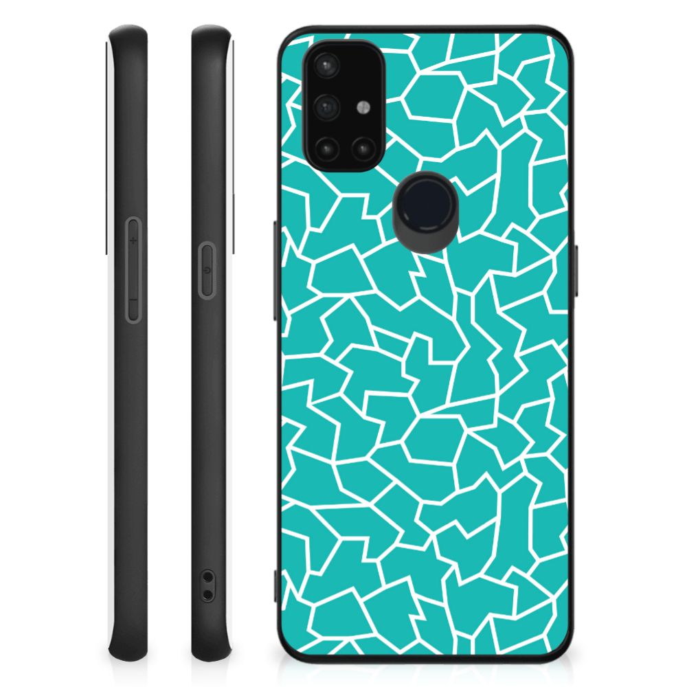 OnePlus Nord N10 5G Leuk Telefoonhoesje Cracks Blue B2C Telecom